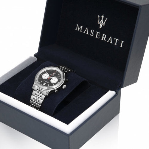 Maserati Legend Chronograph Black Dial Stainless Steel Watch For Men - R8873638001 Buy Now By Maserati
