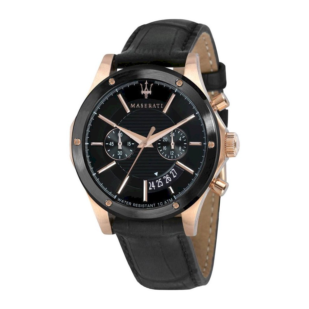 Maserati Circuito Black Dial Black Leather Strap Watch For Men - R8871627001 Buy Now By Maserati
