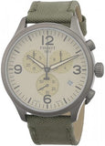 Tissot T Sport Chrono XL Beige Dial Green Nylon Strap Watch for Men - T116.617.37.267.00 Buy Now By Tissot