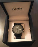Hugo Boss Rafale Chronograph Black Dial Black Leather Strap Watch For Men - 1513389 Buy Now By Hugo Boss