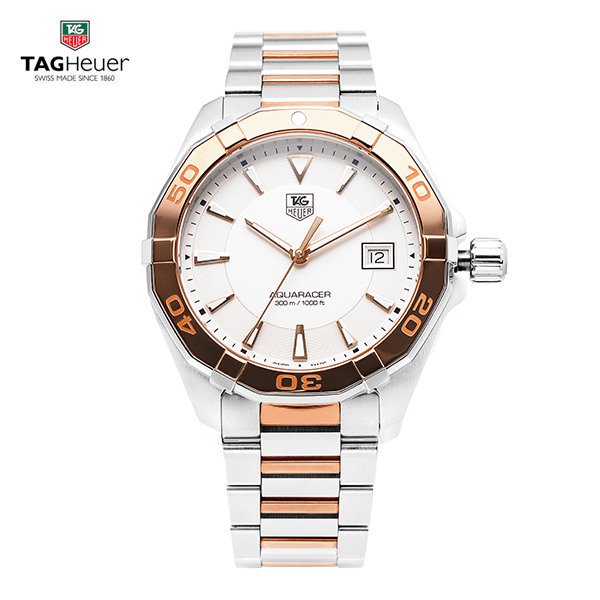 Tag Heuer Aquaracer Quartz White Dial Silver Strap Watch for Men - WAY1150.BD0911 Buy Now By Tag Heuer