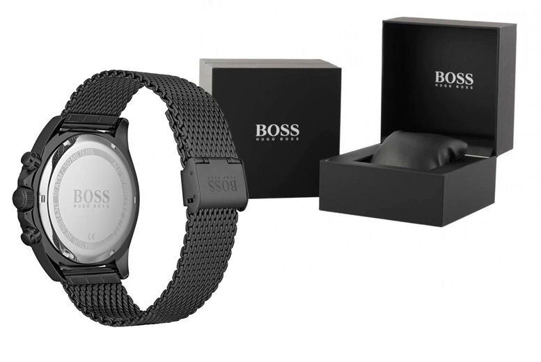 Hugo Boss Infinity Black Dial Black Mesh Bracelet Watch for Women -1502521 Buy Now By Hugo Boss
