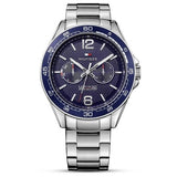 Tommy Hilfiger Erik Chronograph Blue Dial Silver Steel Strap Watch for Men - 1791366 Buy Now By Tommy Hilfiger