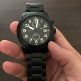 Marc Jacobs Larry Chronograph Black Dial Black Steel Strap Watch for Men - MBM5032 Buy Now By Marc Jacobs