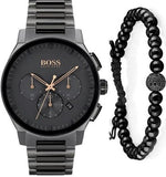 Hugo Boss Peak Black Dial Black Steel Strap Watch for Men - 1513814 Buy Now By Hugo Boss