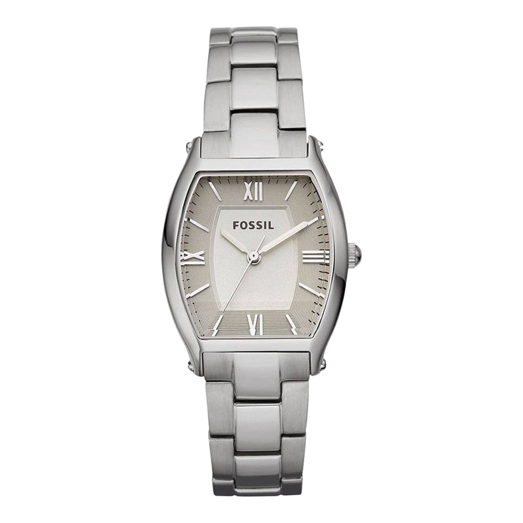 Fossil Wallace Designer Silver Dial Silver Steel Strap Watch for Women - ES3057 Buy Now By Fossil