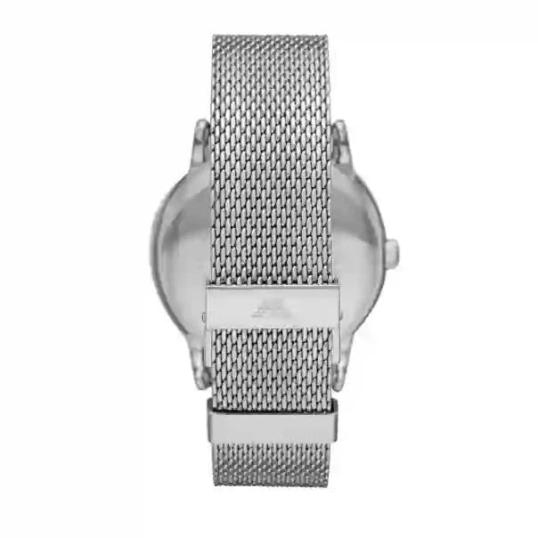 Emporio Armani Luigi Analog Black Dial Silver Mesh Bracelet Watch For Men - AR11272 Buy Now By Emporio Armani