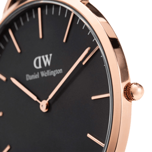 Daniel Wellington Classic York Black Dial Brown Leather Strap Watch For Men - DW00100128 Buy Now By Daniel Wellington