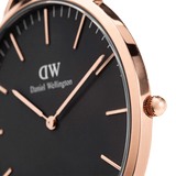 Daniel Wellington Classic York Black Dial Brown Leather Strap Watch For Men - DW00100128 Buy Now By Daniel Wellington