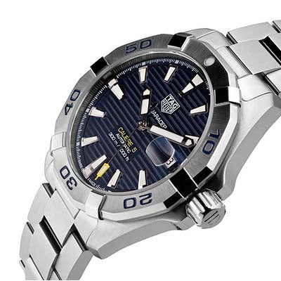 Tag Heuer Aquaracer Automatic Blue Dial Silver Steel Strap Watch for Men - WBD2112.BA0928 Buy Now By Tag Heuer