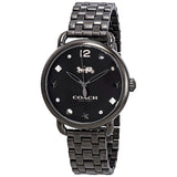 Coach Delancey Black Dial Black Steel Strap Watch For Women - 14502812 Buy Now By Coach