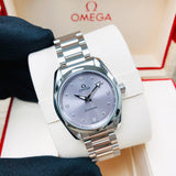 Omega Seamaster Aqua Terra Quartz Purple Dial Silver Steel Strap Watch for Women - 220.10.28.60.60.001 Buy Now By Omega