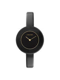 Calvin Klein Chic Black Dial Black Leather Strap Watch for Women - K7N23CB1 Buy Now By Calvin Klein