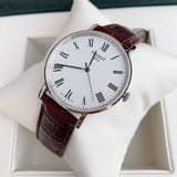 Tissot T Classic Everytime White Dial Brown Leather Strap Watch For Men - T109.410.16.033.00 Buy Now By Tissot