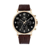 Tommy Hilfiger Daniel Black Dial Brown Leather Strap Watch for Men - 1710379 Buy Now By Tommy Hilfiger