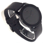 Movado Bold Black Dial Black Leather Strap Watch For Men - 3600306 Buy Now By Movado