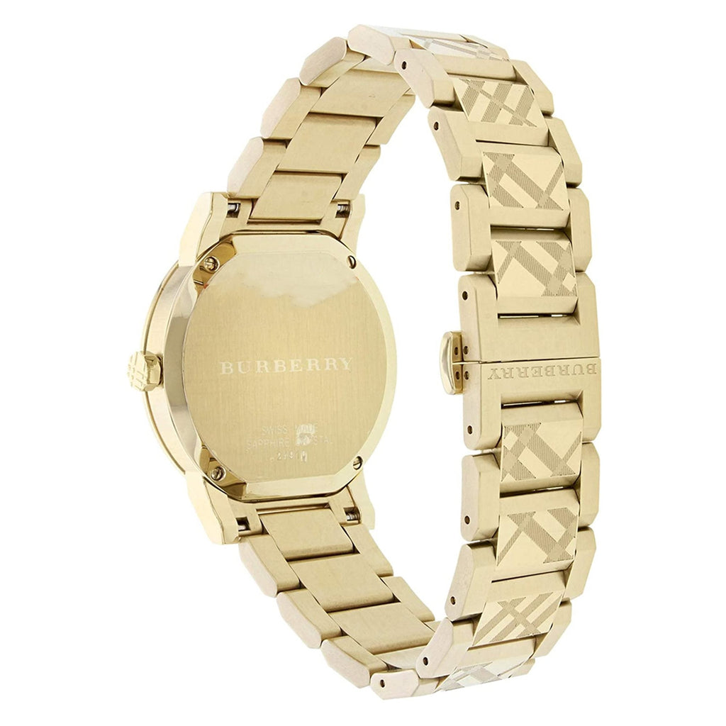 Burberry The City Gold Dial Gold Steel Strap Watch for Men - BU9038 Buy Now By Burberry