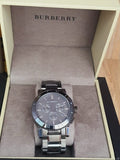 Burberry The City Grey Dial Gunmetal Grey Steel Strap Watch for Men - BU9381 Buy Now By Burberry