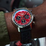 Breitling Top Time B01 Chevrolet Corvette Red Dial Black Leather Strap Watch for Men - AB01761A1K1X1 Buy Now By Breitling