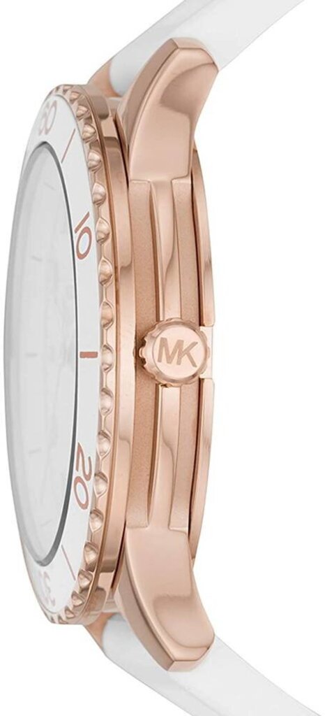 Michael Kors Runway Quartz White Dial White Rubber Strap Watch For Women - MK6853 Buy Now By Michael Kors