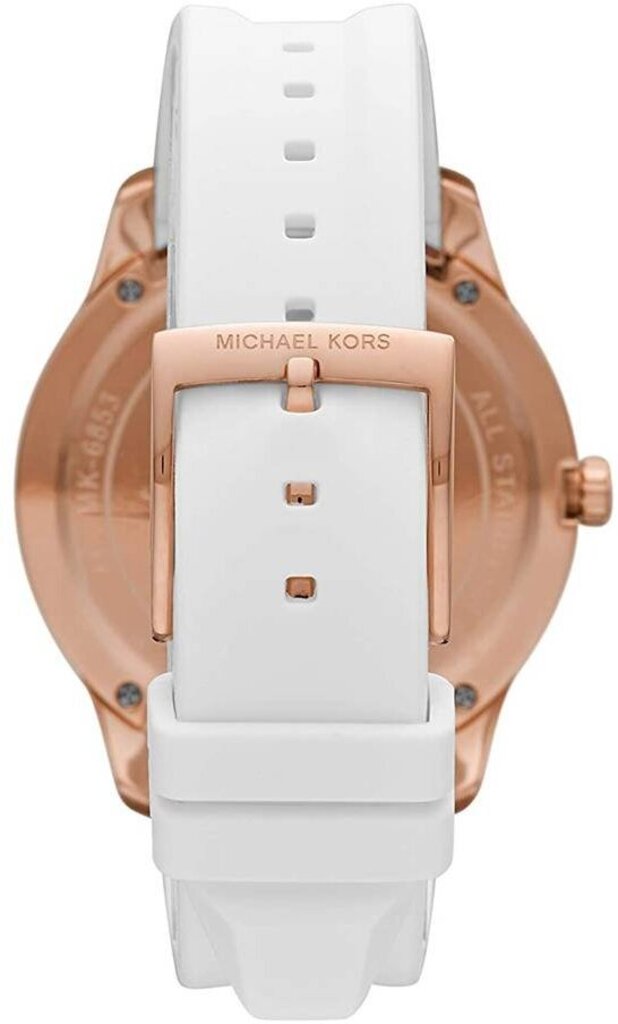 Michael Kors Runway Quartz White Dial White Rubber Strap Watch For Women - MK6853 Buy Now By Michael Kors