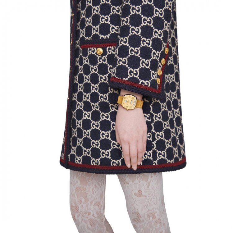 Gucci Grip Yellow Gold Dial Yellow Gold Steel Strap Unisex Watch - YA157403 Buy Now By Gucci