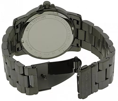 Michael Kors Paxton Analog Blue Dial Grey Steel Strap Watch For Men - MK8499 Buy Now By Michael Kors