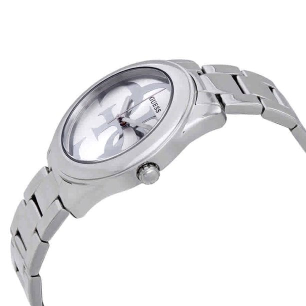 Guess G-Twist Silver Dial Silver Steel Strap Watch for Women - W1082L1 Buy Now By Guess
