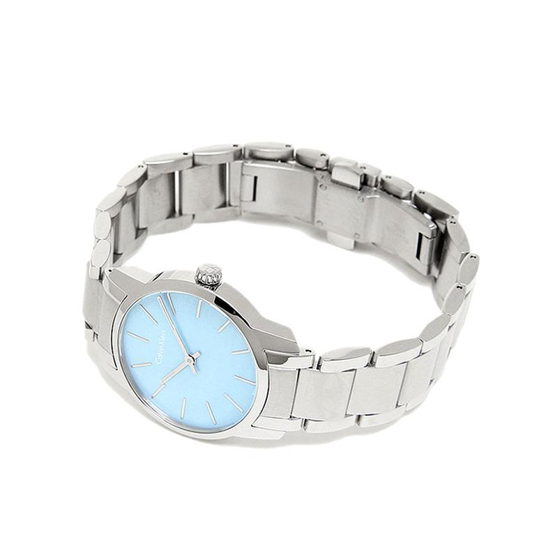 Calvin Klein City Mother of Pearl Blue Dial Silver Steel Strap Watch for Women - K2G2314X Buy Now By Calvin Klein