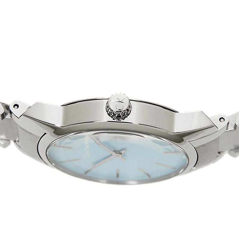 Calvin Klein City Mother of Pearl Blue Dial Silver Steel Strap Watch for Women - K2G2314X Buy Now By Calvin Klein
