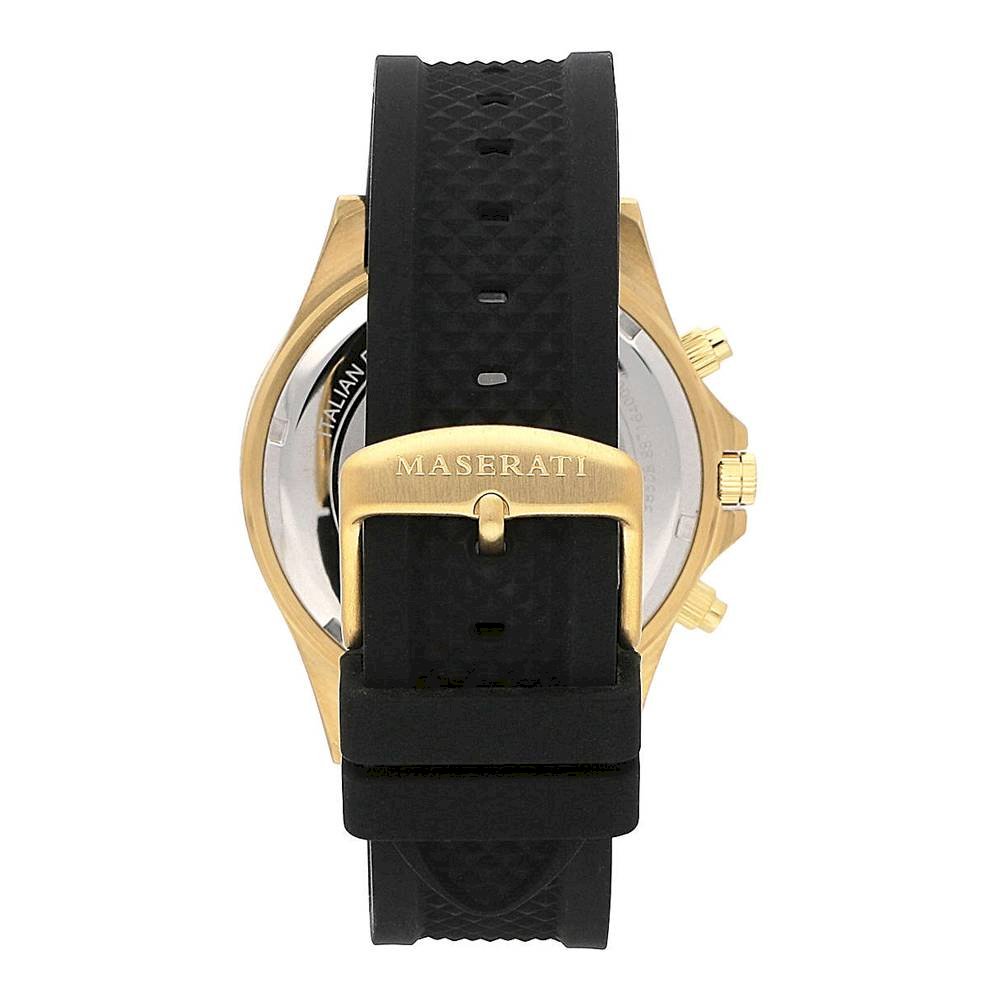 Maserati SFIDA Chronograph Black Dial Rubber Strap Watch For Men - R8871640001 Buy Now By Maserati