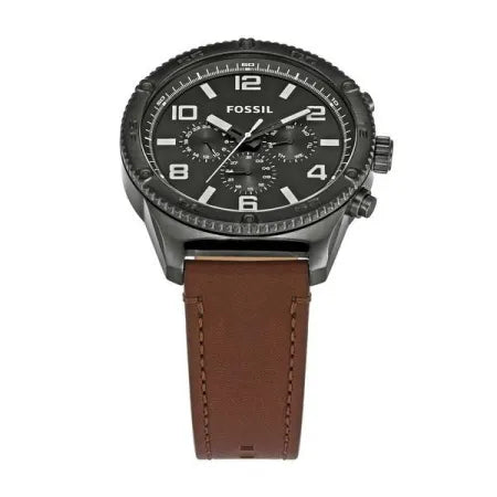 Fossil Brox Multifunction Grey Dial Brown Leather Strap Watch for Men - BQ2800 Buy Now By Fossil