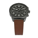 Fossil Brox Multifunction Grey Dial Brown Leather Strap Watch for Men - BQ2800 Buy Now By Fossil
