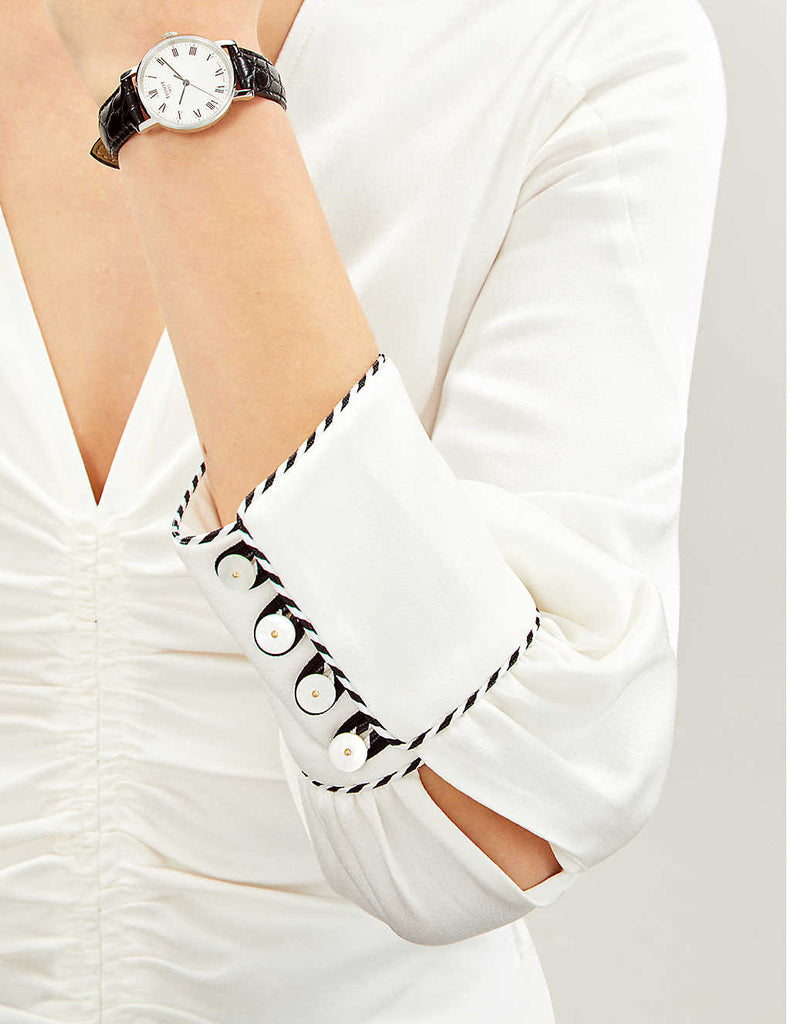 Tissot Everytime Small White Dial Black Leather Strap Watch For Women - T109.210.16.033.00 Buy Now By Tissot