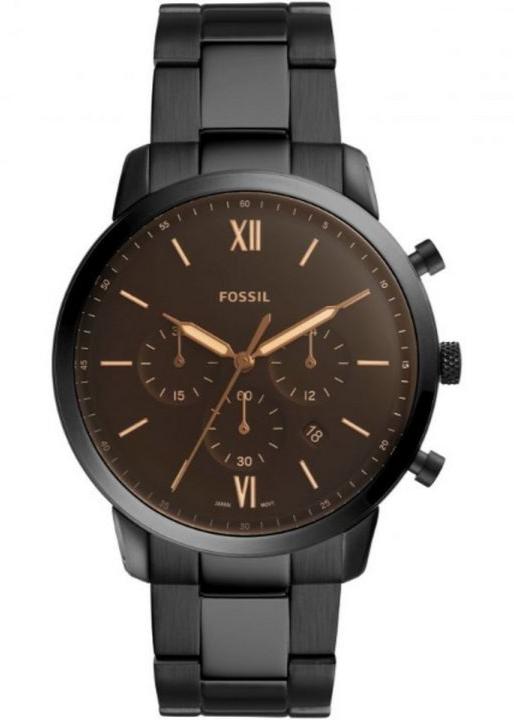 Fossil Neutra Chronograph Black Dial Black Steel Strap Watch for Men - FS5525 Buy Now By Fossil