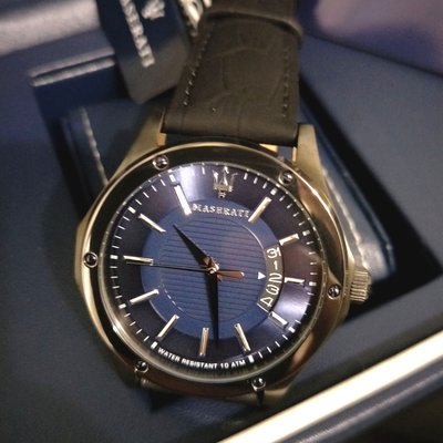 Maserati Circuito Blue Dial Black Leather Strap Watch For Men - R8851127002 Buy Now By Maserati