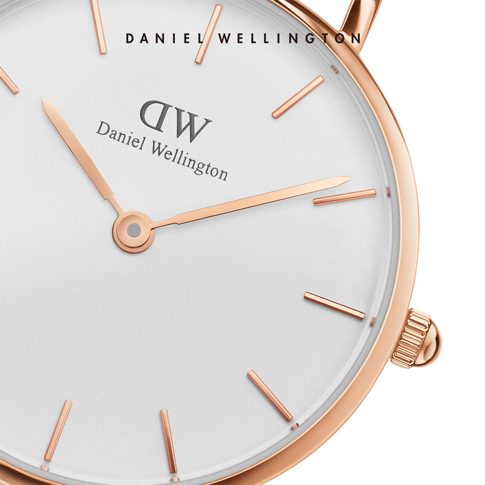 Daniel Wellington Roselyn 3A Petite White Dial Red NATO Strap Watch For Women - DW00100293 Buy Now By Daniel Wellington