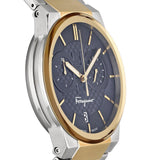 Salvatore Ferragamo Sapphire Chrono Blue Dial Two Tone Steel Strap Watch for Men - SFME00521 Buy Now By Salvatore Ferragamo