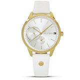 Tommy Hilfiger Brooklyn Quartz White Dial White Leather Strap Watch for Women - 1782018 Buy Now By Tommy Hilfiger