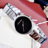 Calvin Klein Authentic Black Dial Silver Steel Strap Watch for Women - K8G23141 Buy Now By Calvin Klein