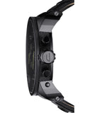 Diesel Big Daddy Blue Dial Black Leather Strap Watch For Men - DZ7127 Buy Now By Diesel