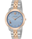 Versace Audrey Quartz Blue Dial Two Tone Steel Strap Watch for Women - VELR00619 Buy Now By Versace