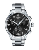 Tissot T Classic Chrono XL Black Dial Silver Steel Strap Watch For Men - T116.617.11.057.01 Buy Now By Tissot