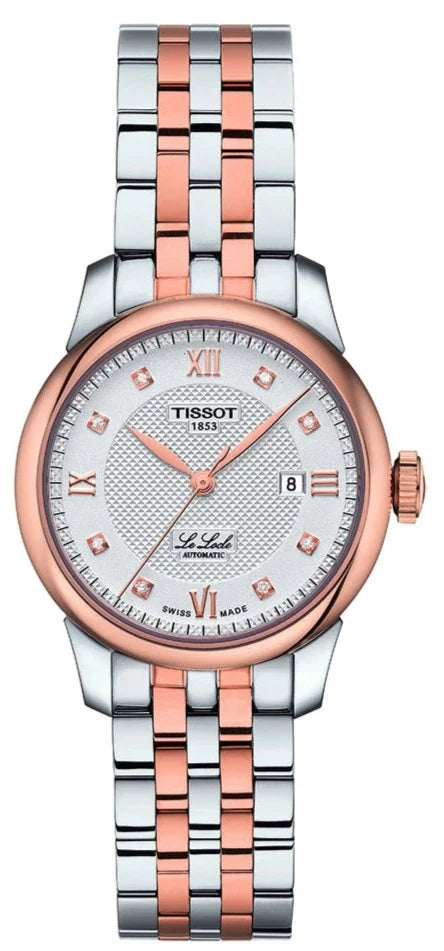 Tissot Le Locle Lady Automatic Diamonds Silver Dial Two Tone Steel Strap Watch For Women - T006.207.22.036.00 Buy Now By Tissot