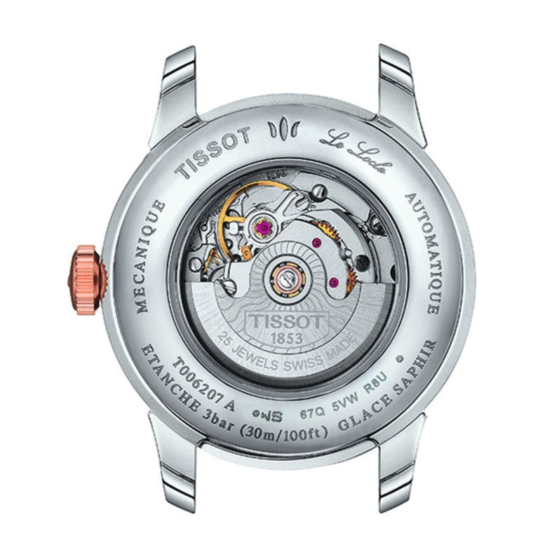 Tissot T Classic Le Locle Automatic Lady Silver Dial Two Tone Steel Strap Watch For Women - T006.207.22.036.00 Buy Now By Tissot