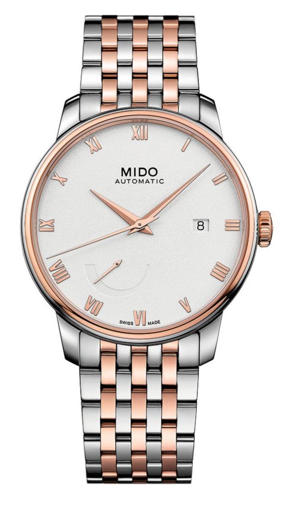 Mido Baroncelli Automatic White Dial Two Tone Steel Strap Watch For Women - M8600.9.N6.1 Buy Now By Mido
