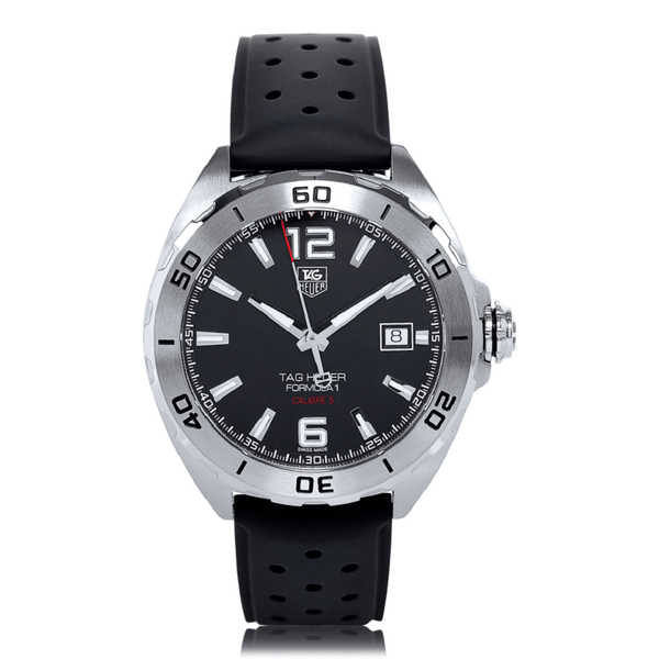 Tag Heuer Formula 1 Automatic Black Dial Black Rubber Strap Watch for Men - WAZ2113.FT8023 Buy Now By Tag Heuer