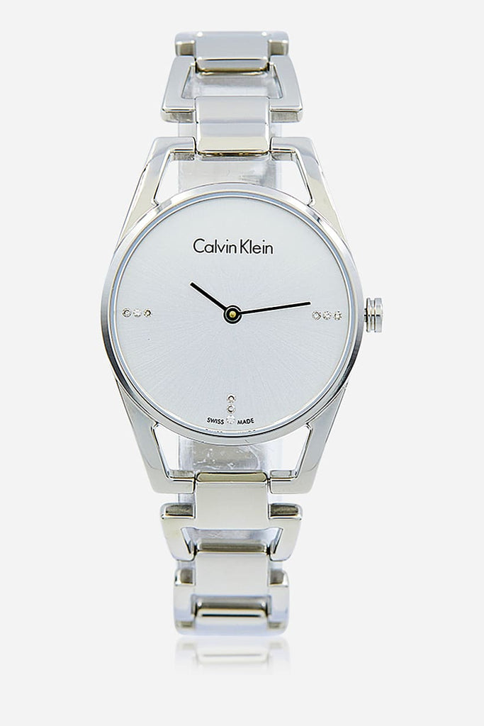 Calvin Klein Dainty Diamonds Silver Dial Sliver Steel Strap Watch for Women - K7L2314T Buy Now By Calvin Klein