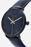 Calvin Klein High Noon Quartz Black Dial Black Leather Strap Watch for Men - K8M214CB Buy Now By Calvin Klein