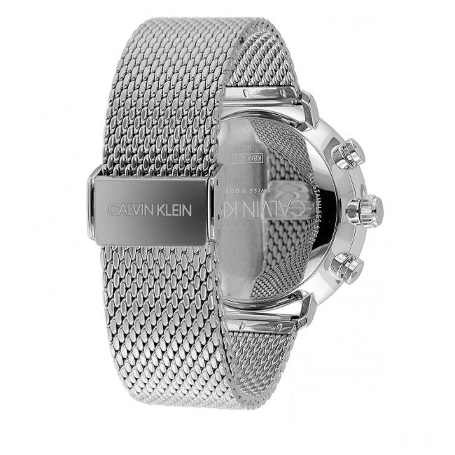 Calvin Klein High Noon Chronograph Blue Dial Silver Mesh Bracelet Watch for Men - K8M2712N Buy Now By Calvin Klein